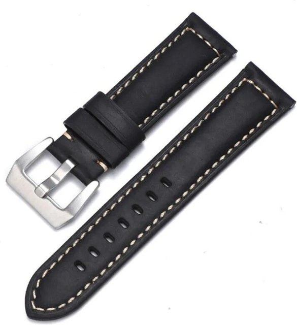 Foucsontop Uhrenarmband Leder, Schwarz, Unisex - Bild 1