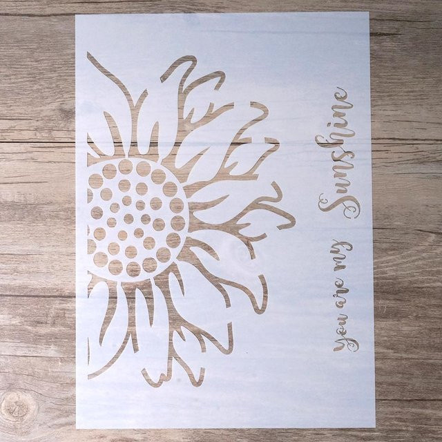 BESTAGIFTS Mandala Schablonen für DIY Handwerk und Scrapbooking, Transparent, A3 Größe (B: 29,7 cm, H: 42 cm) - Bild 1