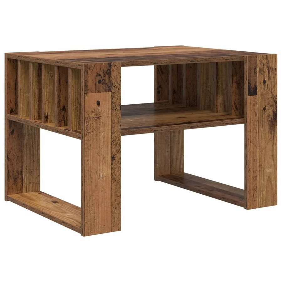 vidaXL Couchtisch aus Holzwerkstoff in Braun, modern und rechteckig, B/T/H: 66 x 49,5 x 45 cm - Bild 2