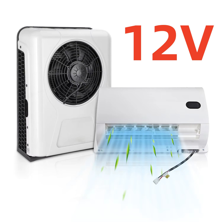 Aspligo Split-Klimaanlagensystem für LKW, Wohnmobil und Van, 12000 BTU, 12V DC, Weiß - Bild 5