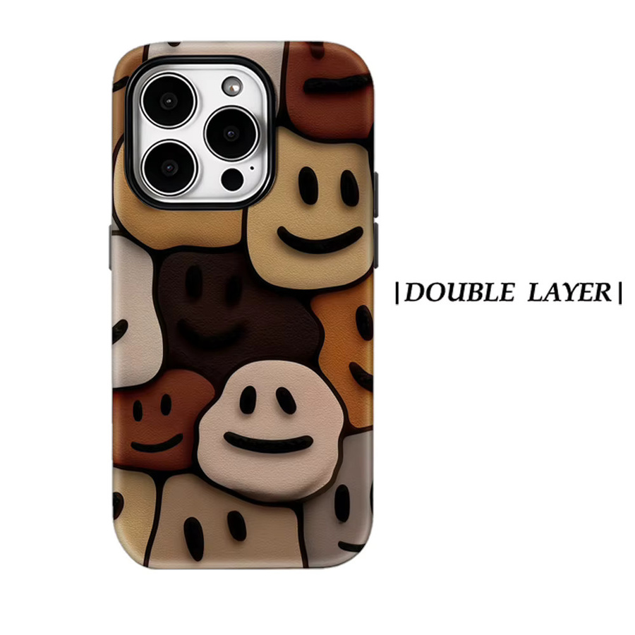 Colorful Smiles Magnetische Handyhülle für iPhone 17 16 15 14 13 Pro Max Plus, robuste doppelschichtige Hülle, Multicolour - Bild 6