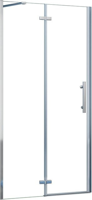 Duschparadies Duschtür als Nischentür mit Drehtür aus 6mm Nano Glas in Transparent, B: 80 cm, H: 185 cm - Bild 1