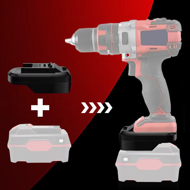 ALASICKA PAR20EIN Akku-Adapter-Konverter Schwarz für Parkside 20 V und Einhell 18 V Li-Ionen-Akkus - Bild 2