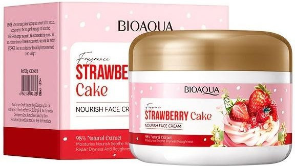 Erdbeerkuchen Perfect Skin Gesichtscreme, 100g, mit Niacinamid, Kollagen, Aloe Vera, Peptide - Bild 1