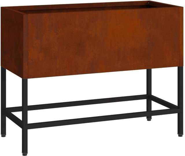 vidaXL Hochbeet Gartenpflanzer aus wetterfestem Stahl in Rostoptik, B/T/H: 60 x 26 x 45 cm - Bild 1