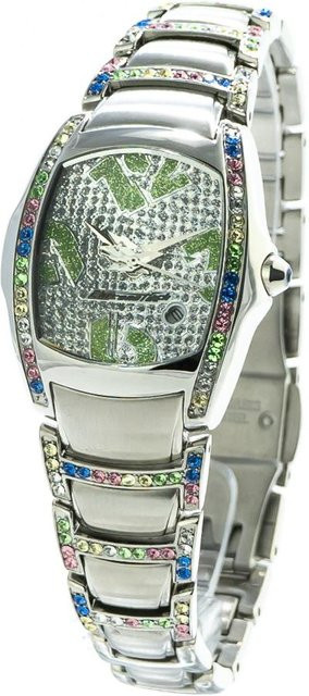 CHRONOTECH Armbanduhr, Quarz, Edelstahl, Grün, Damen - Bild 1