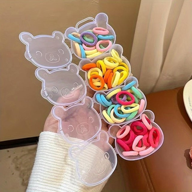 Mango Event Schmuck-Organizer aus transparentem Kunststoff in Braun mit Herz- und Bärenform und abschließbarem Schnallenverschluss - Bild 1