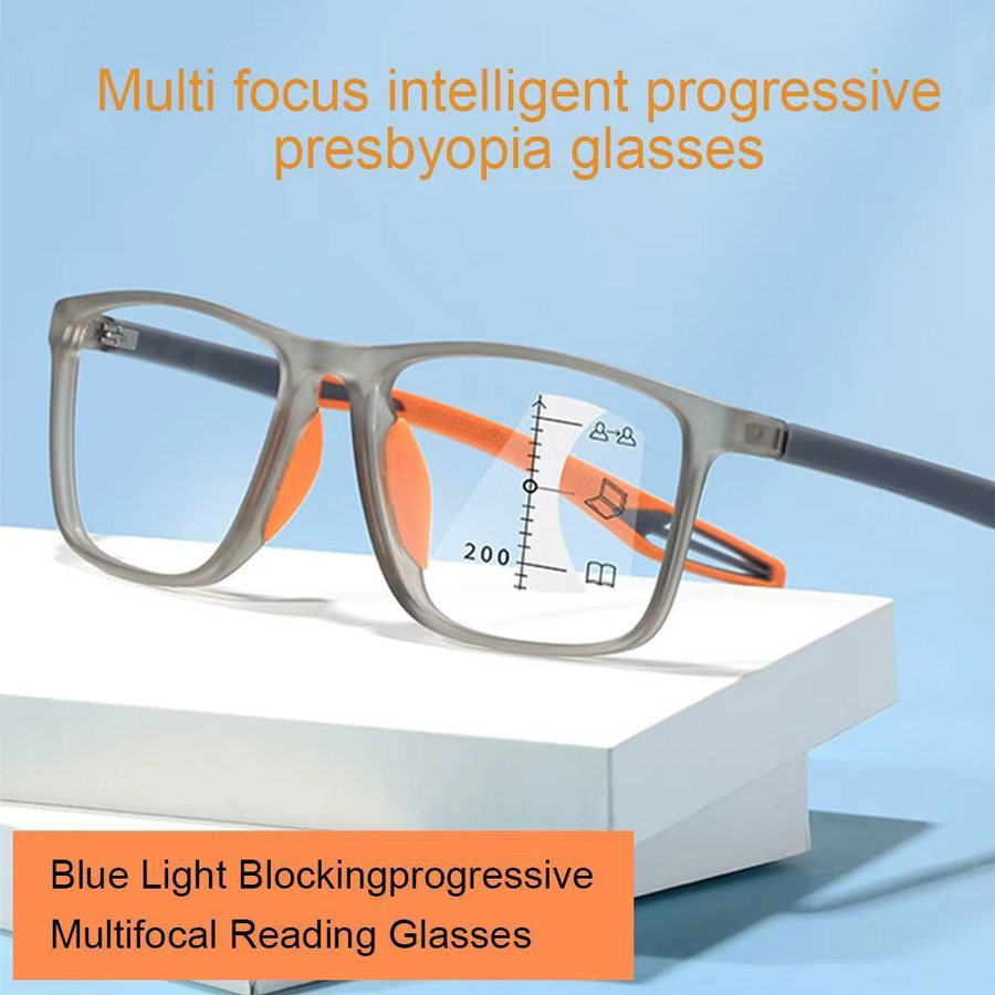 Blue Ray Blocking Anti-Blaulicht-Lesebrille, Vollrand, rechteckig, Kunststoff - Bild 2