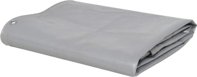 vidaXL Abdeckplane aus PVC in Grau mit 650 g/m², B/T: 4 x 8 m - Bild 1