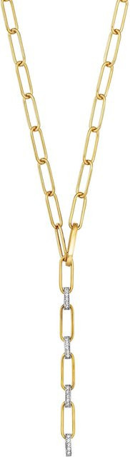 Julie Julsen Kette 925 Sterling Silber vergoldet, Zirkonia, Unisex - Bild 1