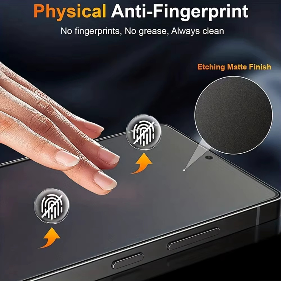 Caynes Keramikmembran Displayschutzfolie mit Privatsphäre-Schutz für Samsung Galaxy S25 Ultra S24 S23 S22 S21 S20 FE und weitere Android Modelle, Transparent - Bild 2