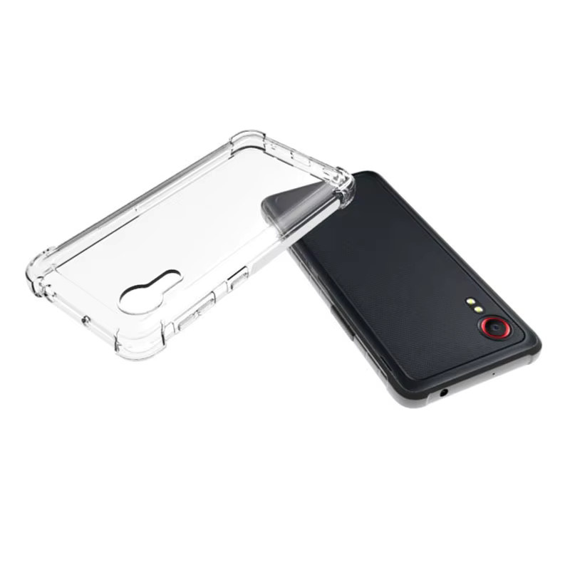 Stoßfeste Silikon TPU Schutzhülle für Samsung Galaxy Xcover 5 G525F in Transparent - Bild 2