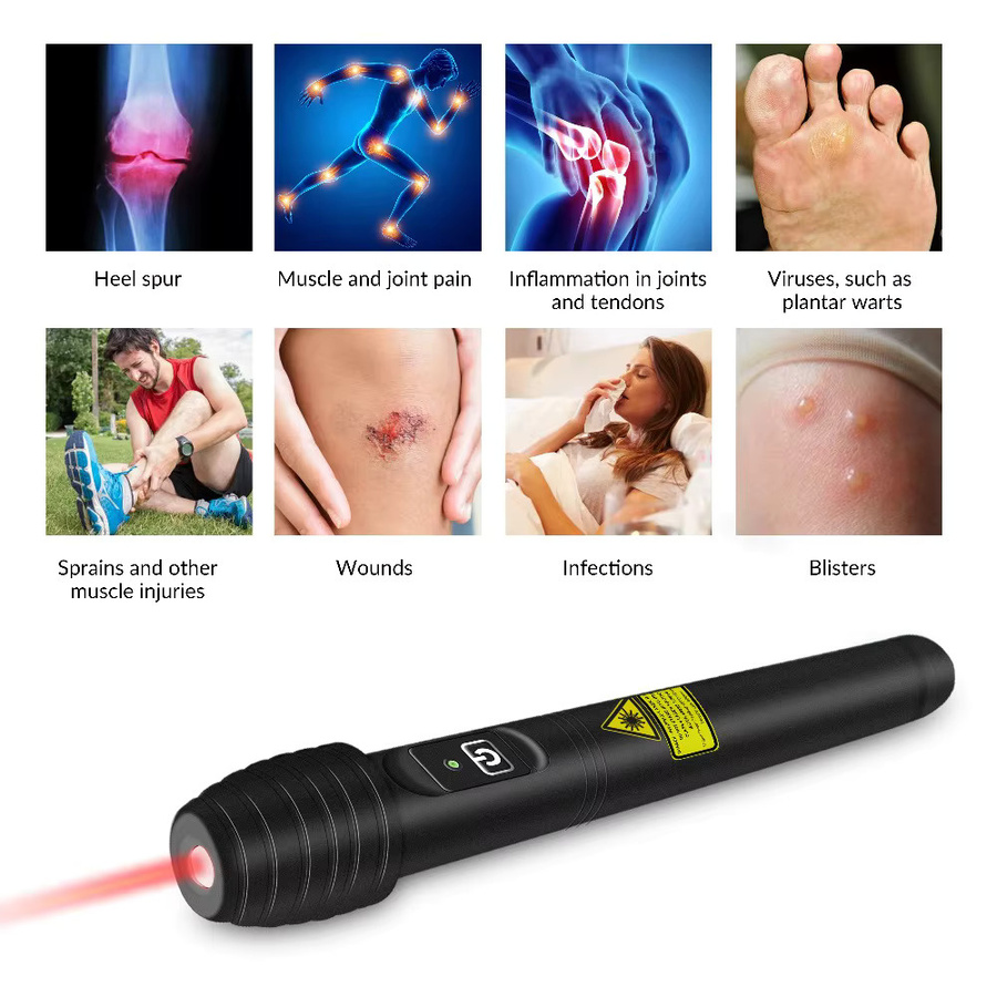 Low Laser Light Therapy Pen, Schwarz - Bild 4