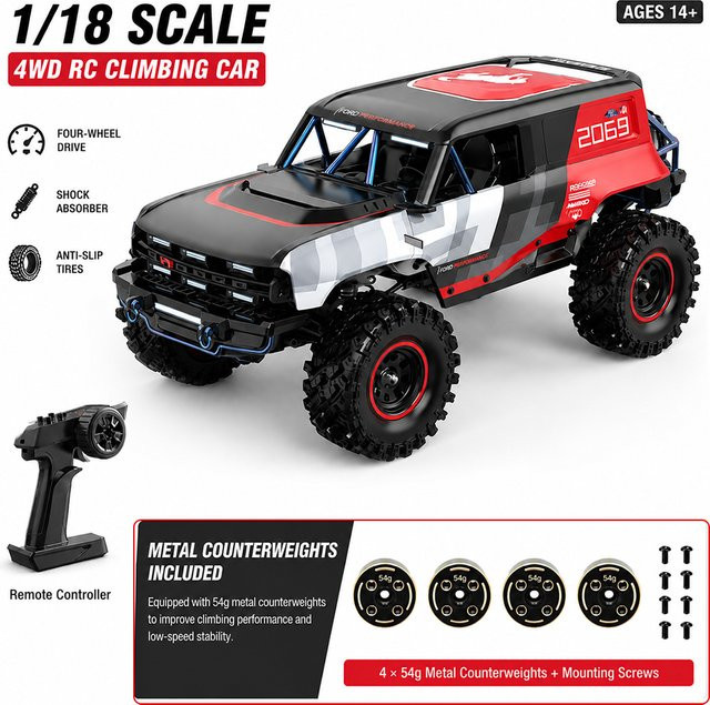 MJX Hyper Go H18P, RC Auto, 1:18, ferngesteuert, ab 14 Jahren - Bild 1