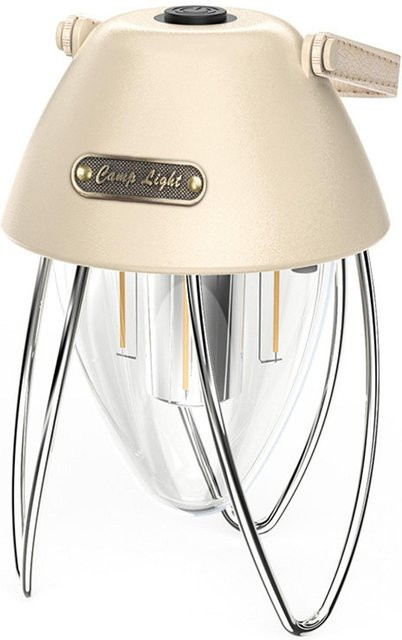 TOMTOP JMS LED Campinglicht in Khaki mit warmweißem Licht, stufenlos dimmbar und wiederaufladbar - Bild 1