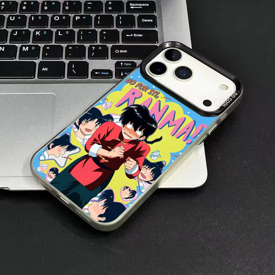Ranma 1/2 Handyhülle mit Cartoon-Design für iPhone 12 bis 17 Pro Max Plus in Multicolour - Bild 3