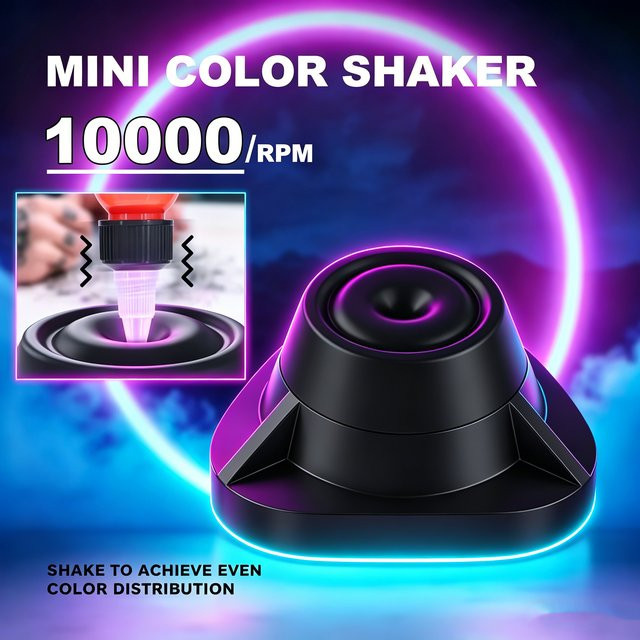 JC TATTOO Mini-Vortex-Mixer Tattoo-Tinten-Shaker, US-EU-Stecker - Bild 1