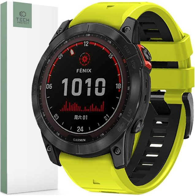 Tech-Protect Iconband Pro, Kunststoff, Limettengrün/Schwarz, Unisex - Bild 1