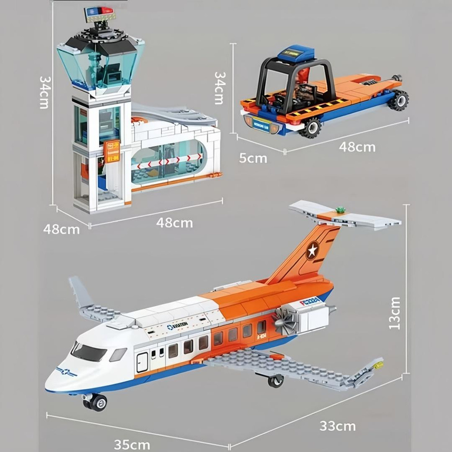 Linyi toy Stadtgebiet Raumfahrt Flughafen Set ab 14 Jahren - Bild 2