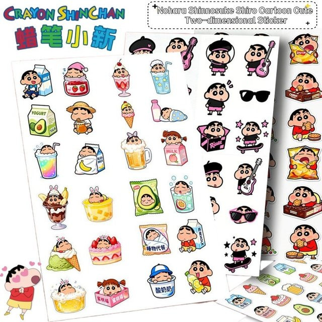 Crayon Shin-chan Mini-Aufkleber, Bunt, Tiere - Bild 1