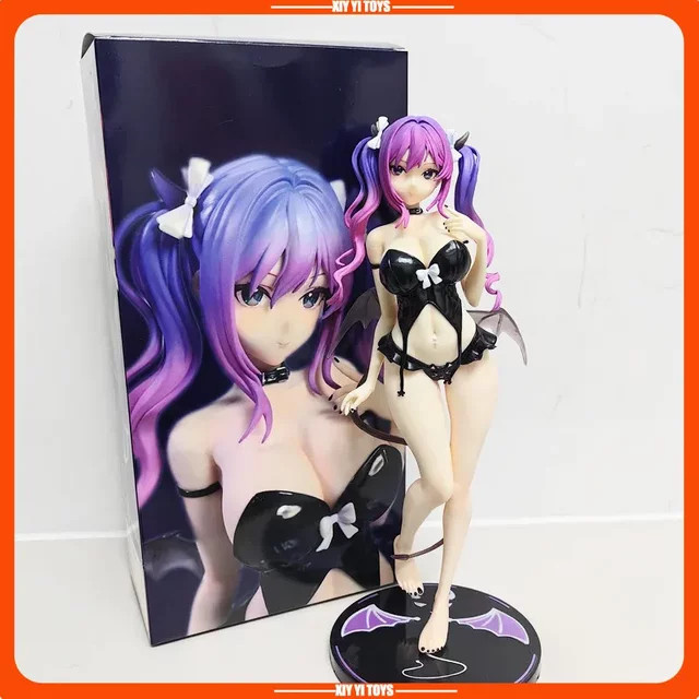 Gw Momoko Anime-Succubus-Figur, Einzelfigur, lila, Kunststoff - Bild 1