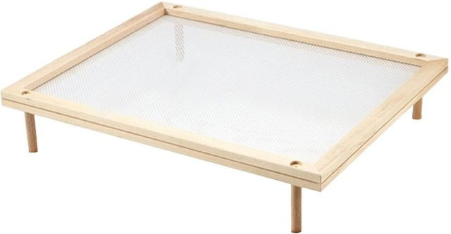 CosyHome Stapelbarer Lebensmitteltrockner für Nudeln und Kräuter in Beige und Holzoptik - Bild 1