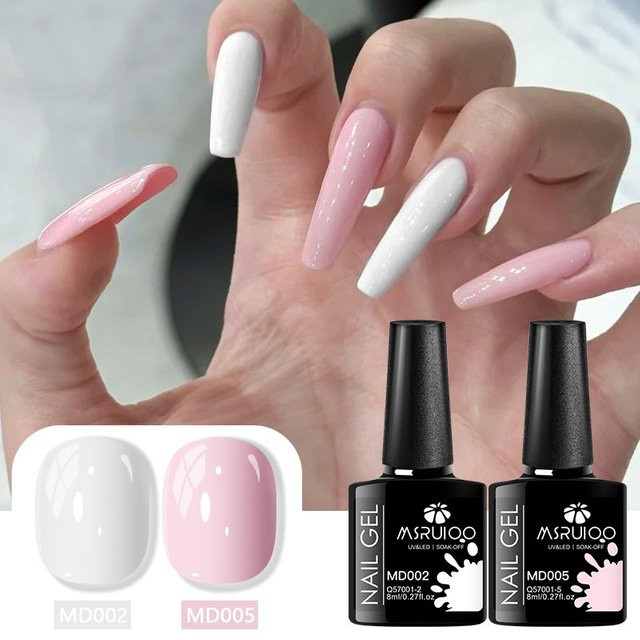 MSRUIOO Nagelgel-Set, Semi-Permanent, Glänzend - Bild 1