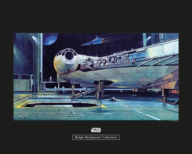 Komar Wandbild Star Wars Hangar Paper Poster Multicolor B: 50 cm, H: 40 cm - Bild 1