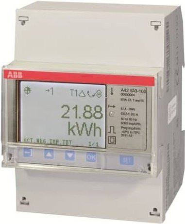 ABB A42 553-120 2CMA170519R1000 Messwandlerzähler 6A in Weiß - Bild 1