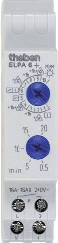 Theben Treppenlicht-Zeitschalter ELPA 6 plus mit 10 Funktionen, Einbaugerät in Weiß - Bild 1