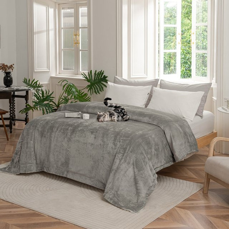 Good Nite Fleecedecke Sherpa Kuscheldecke in Grau, B/B: 150 x 130 cm