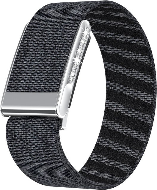 Diamond SuperKnit Luxe Armband für WHOOP 5.0, Nylon, grau, Unisex - Bild 1