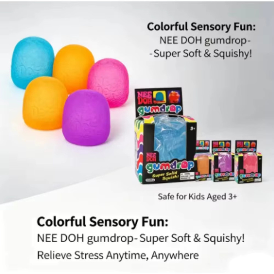 Nee Doh Gumdrop, Sensorik-Spielzeuge, Quetschspielzeug, 1 Packung - Bild 5