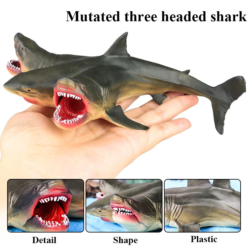 Oenux Savage Marine Sea Overlord, 3-köpfiger Hai Megalodon, Actionfigur - Bild 3