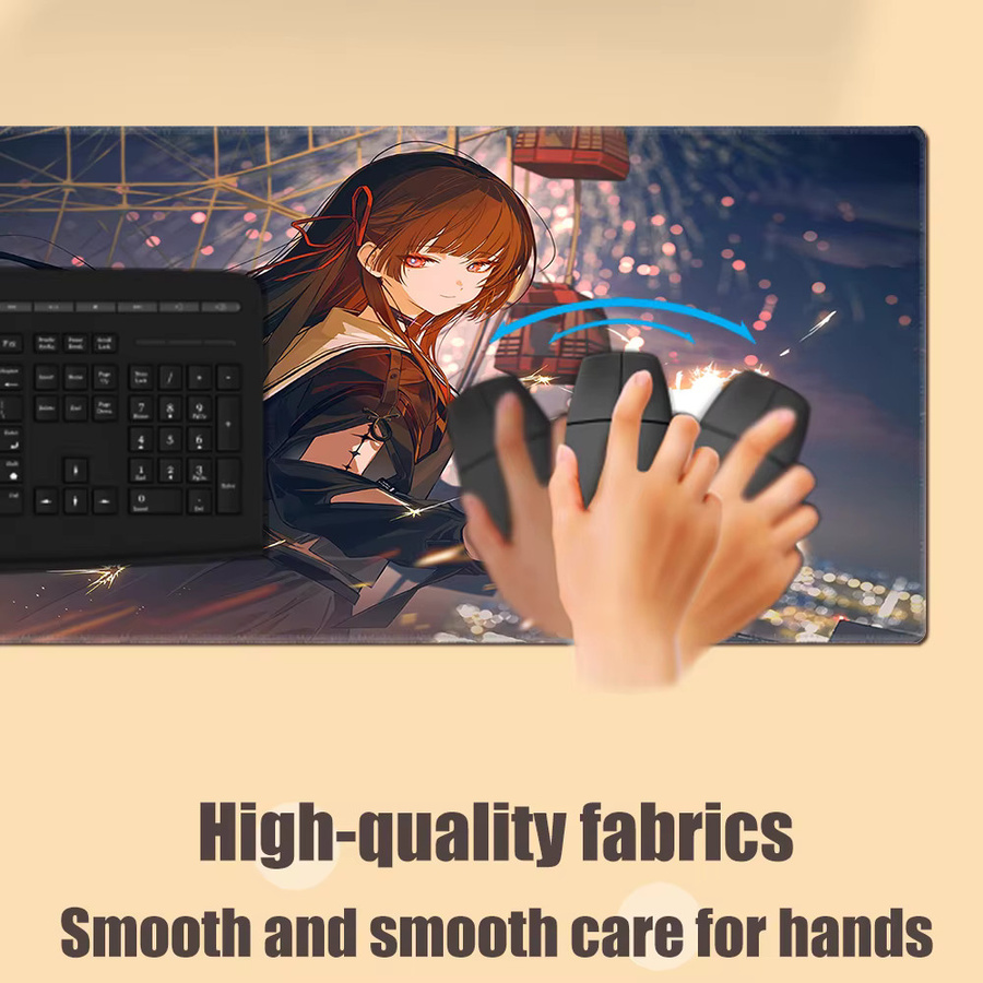 HYBXAXC Gaming Mousepad Wuthering Waves Chisa Anime Mädchen Schreibtischunterlage Multicolour - Bild 4