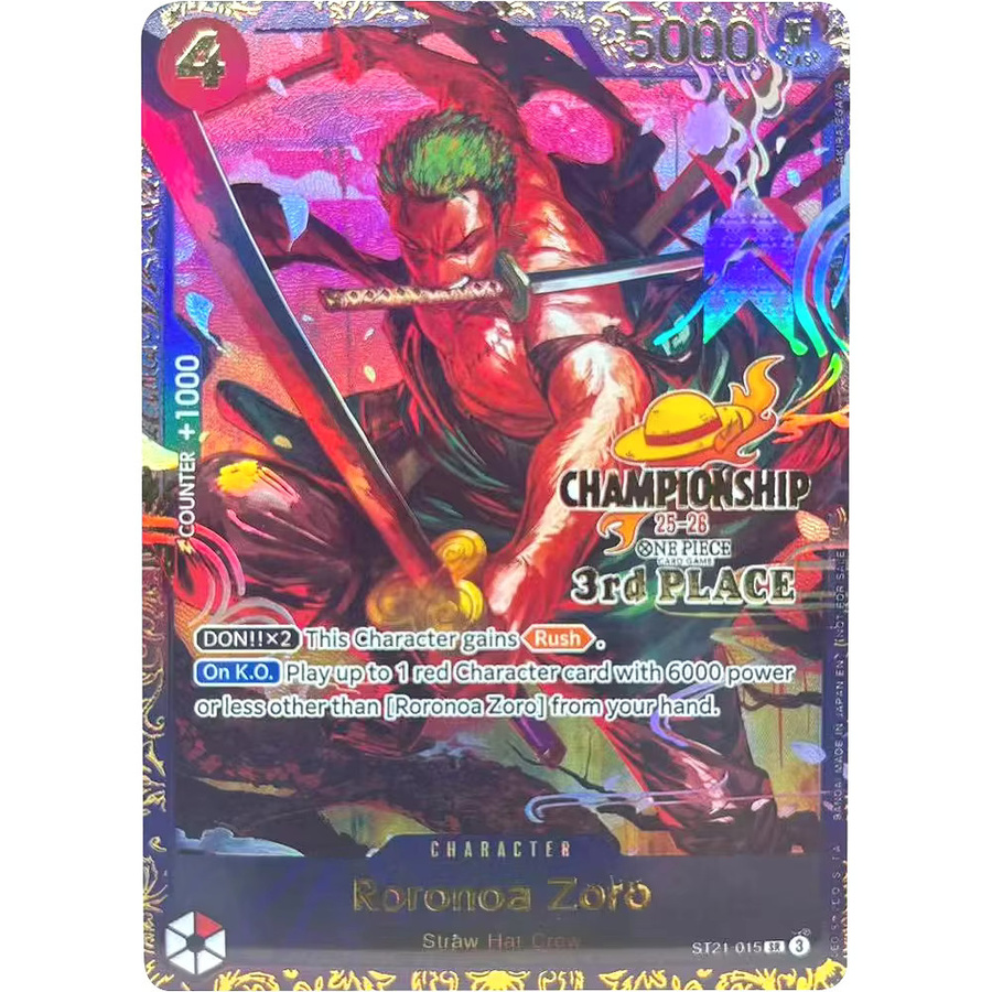 Bandai One Piece Sammelkarten Roronoa Zoro, English - Bild 2