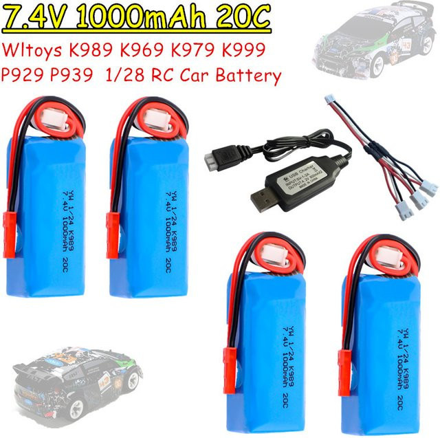 WLtoys Lipo-Akku und USB-Ladegerät, Zubehör - Bild 1