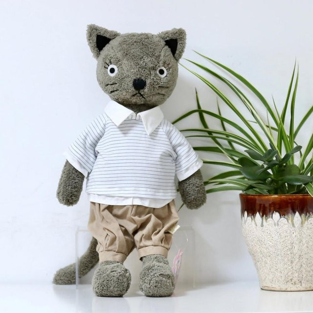 Kidsly Kawaii Katzen Plüschpuppen, Anziehkatze, Stofftiere, 25cm - Bild 1
