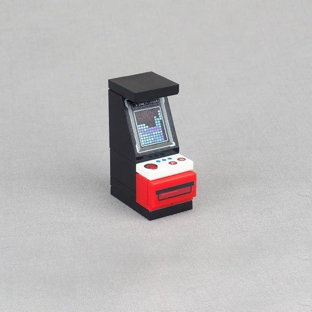 ixBricks Mini-Arcade-Spielekonsole Bausteine Set, Weltraum, ab 6 Jahren, 1-teiliges Set - Bild 1