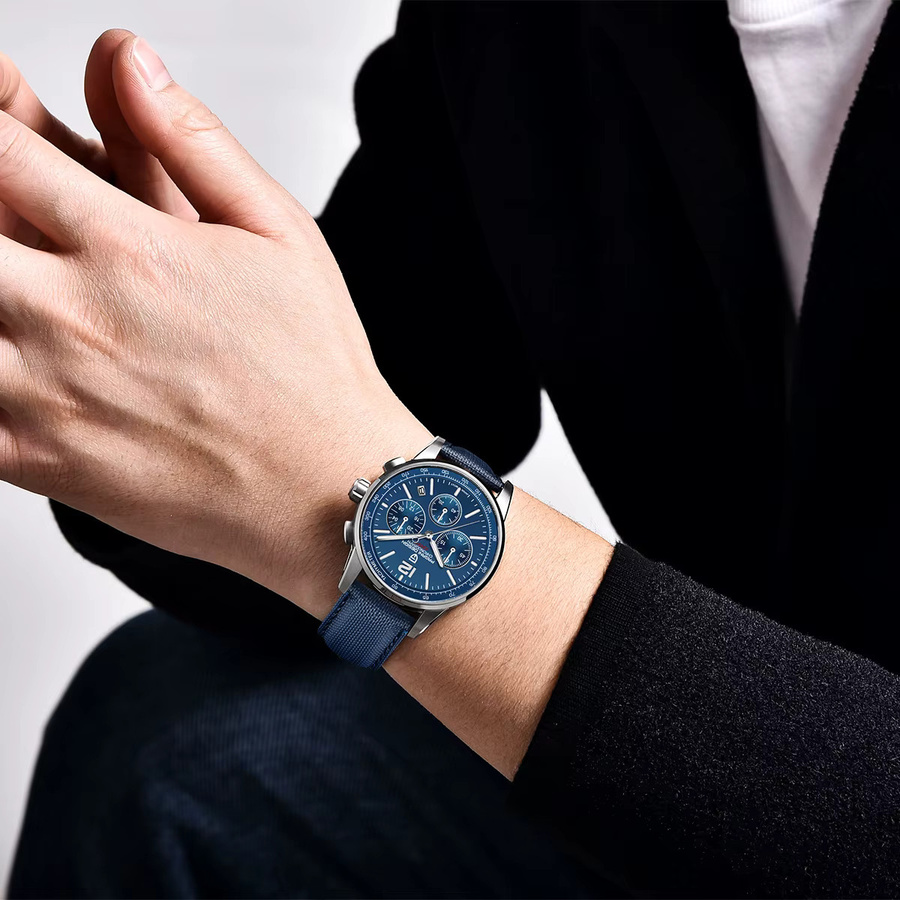 PAGANI DESIGN Chronograph, Quarz, Edelstahl, Saphirglas, Herren - Bild 4