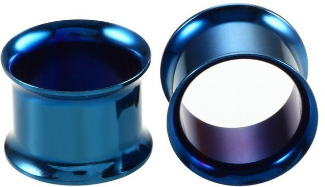YULIN Ohrdehner Tunnel Plug, Edelstahl, Bunt, 10mm, Damen - Bild 1