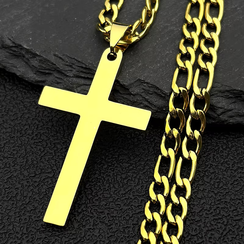 AFAWA Anhänger Edelstahl, Gold, Unisex - Bild 1