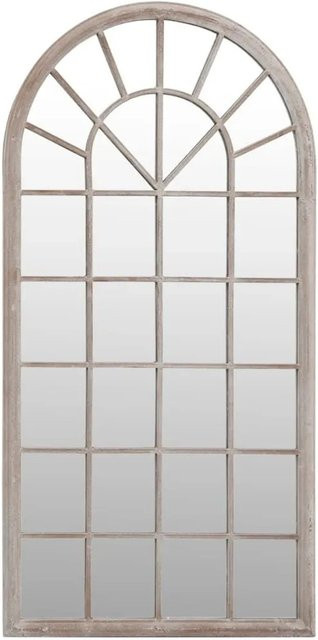 vidaXL Wandspiegel aus Metall und Glas in Sandfarben, Rechteckig, B: 90 cm, H: 45 cm - Bild 1