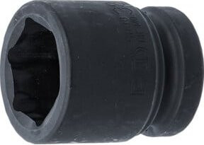 BGS Kraft-Steckschlüssel-Einsatz Sechskant 5838, Antrieb Innenvierkant 25 mm (1 Zoll), Schlüsselweite 38 mm, Schwarz - Bild 1