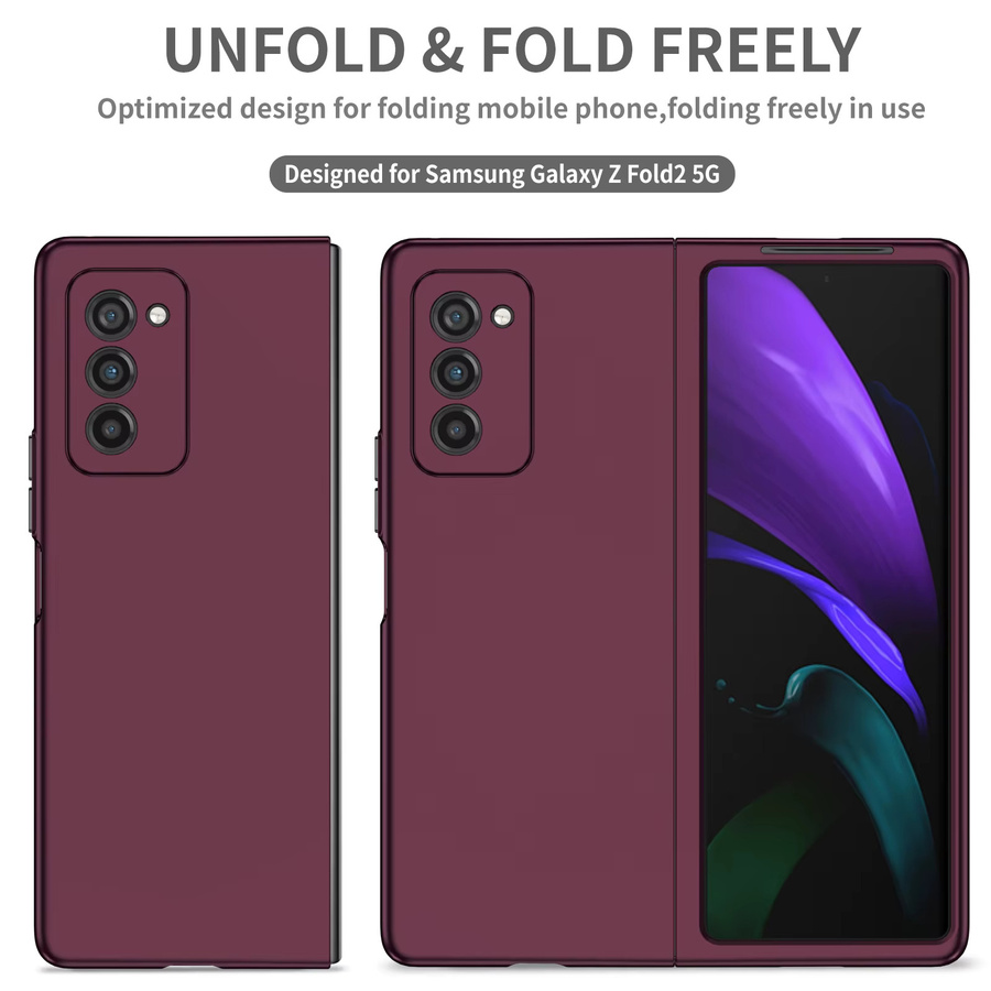 Schutzhülle für Samsung Galaxy Z Fold 7, 6, 5, 4, 3 in Schwarz, ultradünne und stoßfeste PC-Telefonabdeckung mit mattem Gefühl und rutschfestem Design - Bild 2