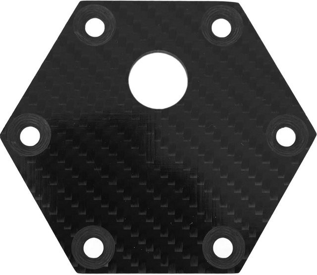 Fishine Universelle Lenkrad Hupenabdeckung Platte mit 6 Löchern und Hupenknopf in Black Carbon-Optik - Bild 1