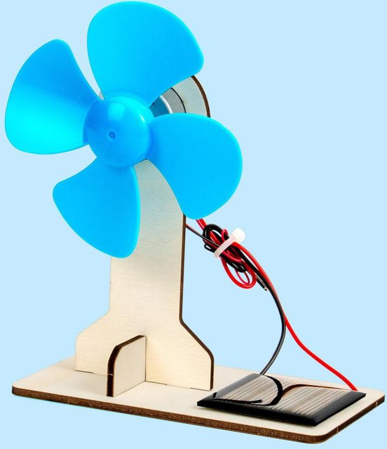 DewBloom Solar-Energie-Wissenschaftskit, DIY-Windrad, Holz, Bunt / Mehrfarbig - Bild 1