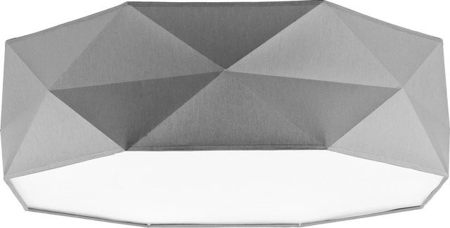 Licht-Erlebnisse Deckenlampe modern in Grau und Weiß aus Stoff und Metall, Breite: 52 cm, 4x E27 - Bild 1