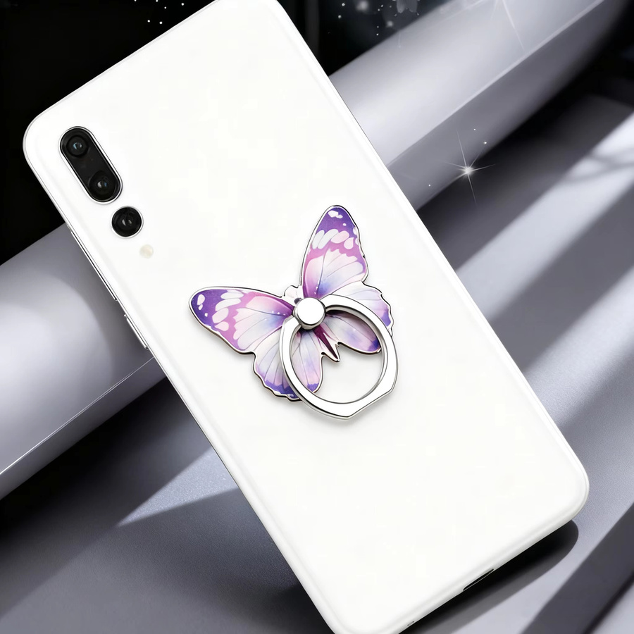 WSSHE Schmetterling Handy Ring Halter Telefonständer in Green und Multicolour - Bild 2