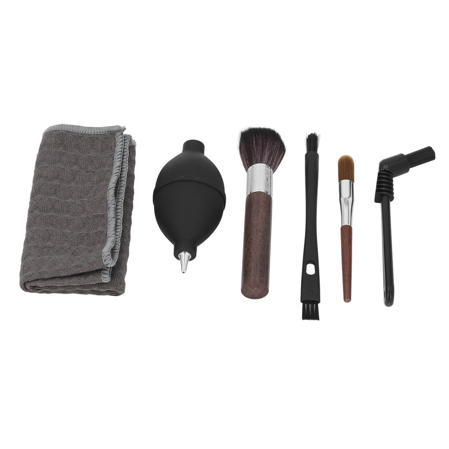 TOMTOP JMS 6-teiliges Kaffeemaschinen-Reinigungsset aus Holz und Nylon in Braun - Bild 2